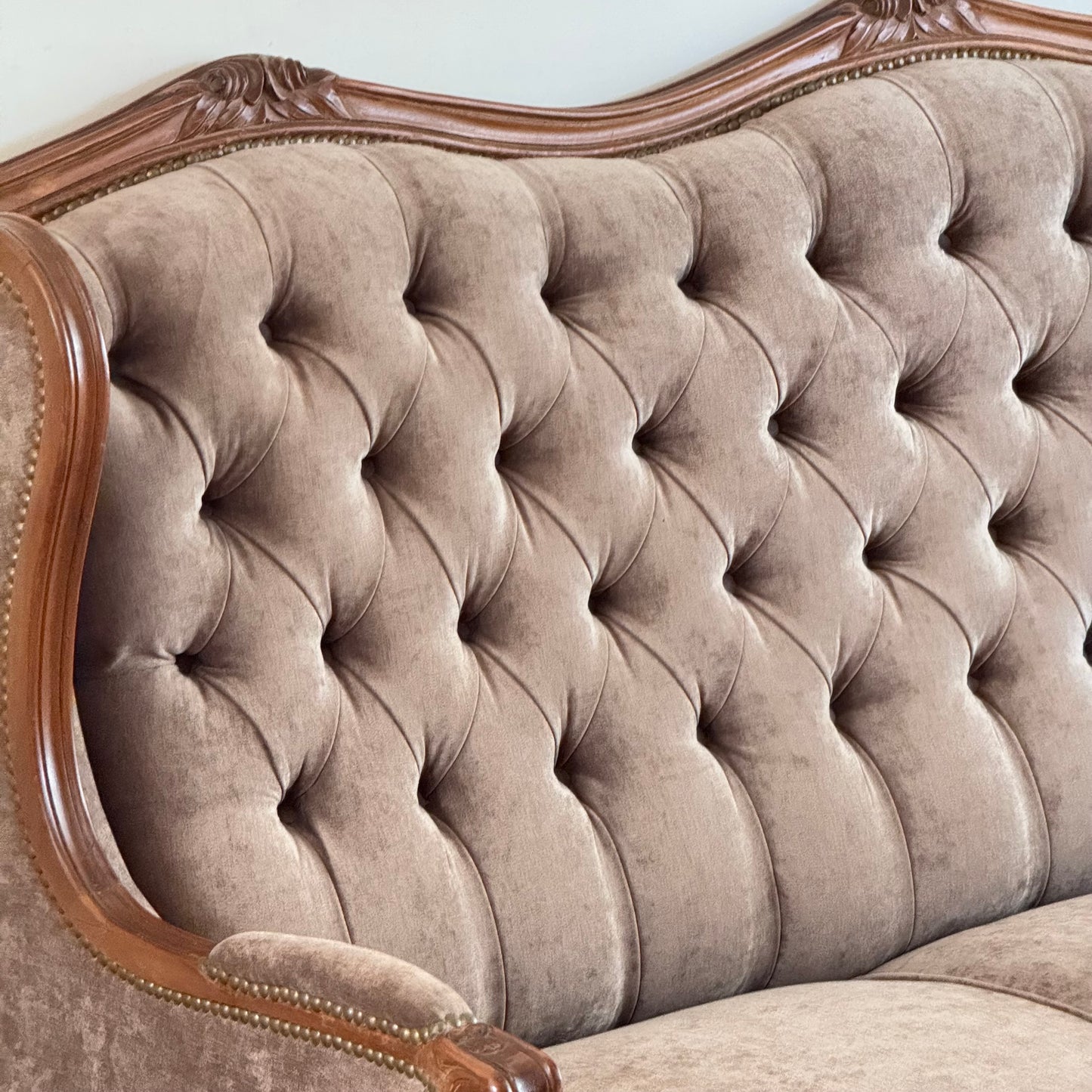 Sillón francés capitoneado
