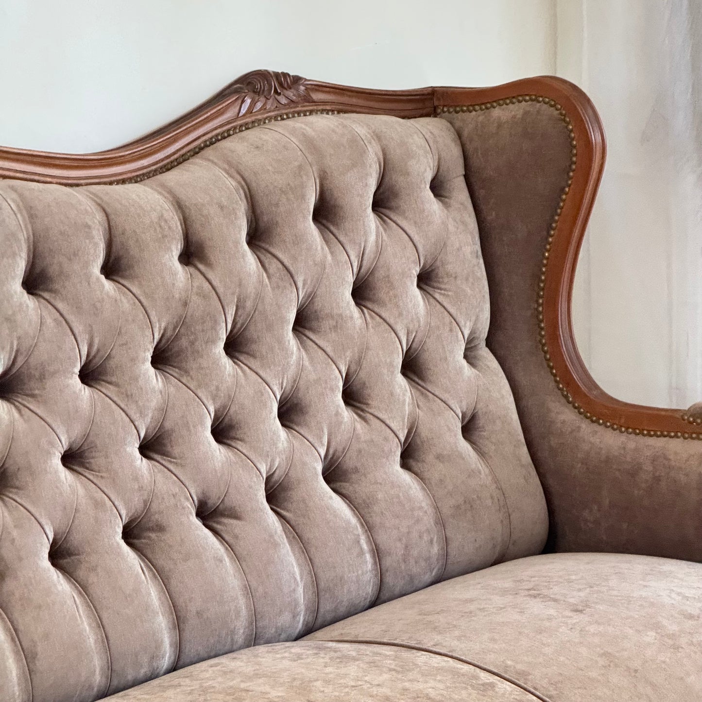 Sillón francés capitoneado