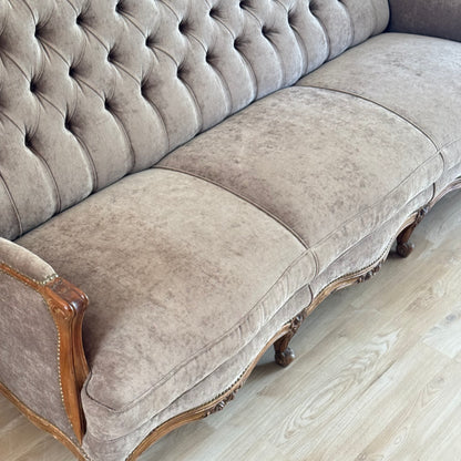 Sillón francés capitoneado