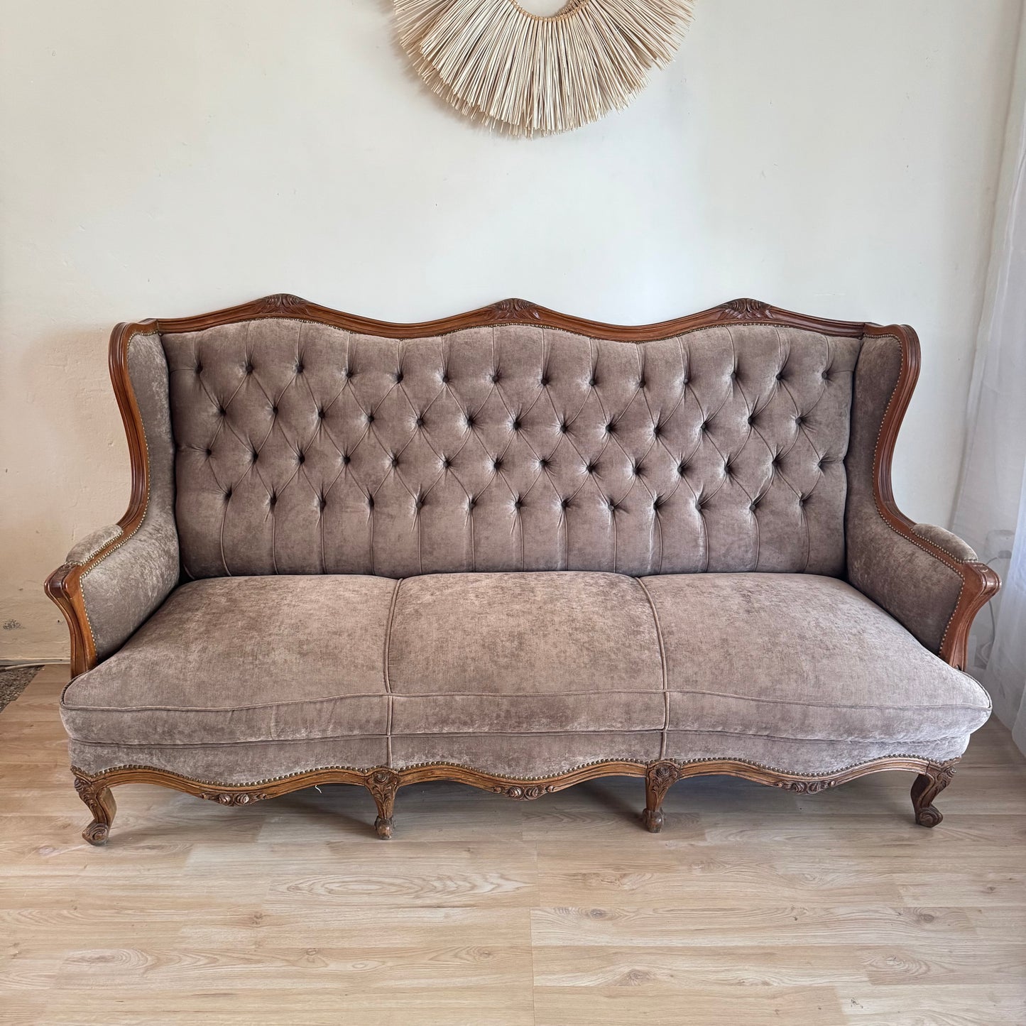Sillón francés capitoneado