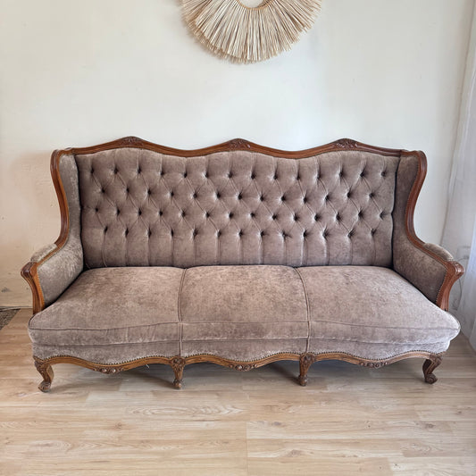 Sillón francés capitoneado