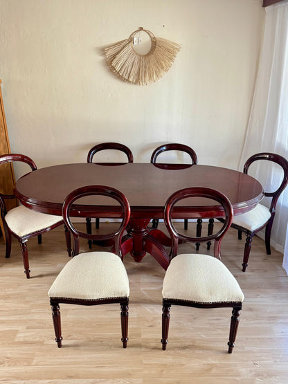 Juego de comedor victoriano